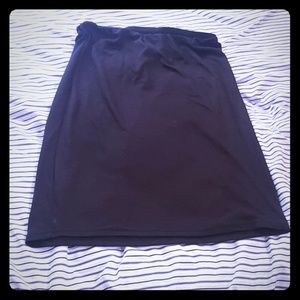 Black pencil skirt